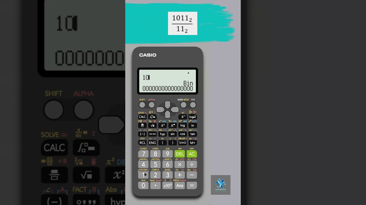 How to Solve Binary Base Question | Casio fx-991ES Calculator | Multiplication | Division | ExamTips