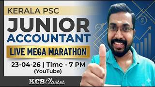 Kerala PSC Junior Accountant Live Mega Marathon