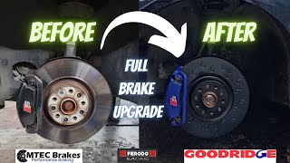 CHANGING THE FRONT & REAR BRAKES ON MY AUDI S3 8V | DIY TUTORIAL | PADS/LINES/DISCS