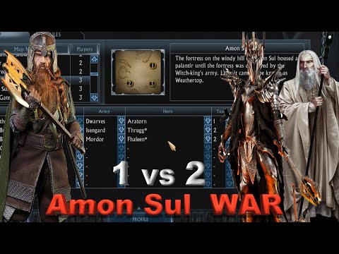 1 vs 2 | CÜCELER vs MORDOR ve İSENGARD ! LOTR | BFME 2 | Rise Of The Witch King | bfme 2 taktikleri