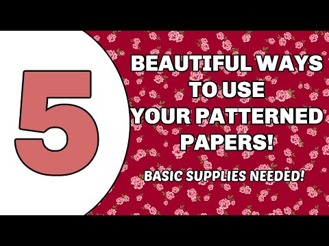 😍 USE THAT PATTERNED PAPER!! ♥️BASIC SUPPLIES ONLY!!✂️