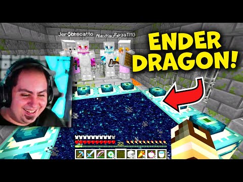 LYON TROVA IL PORTALE DELL'END IN LIVE SU MINECRAFT VANILLA!!