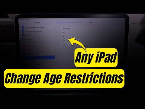 How to Change Age Restrictions on iPad