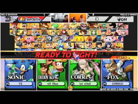 SWBB #58  Blazikus & Deli vs Gringo & TSulls  Winners Round 1  Smash 4 Doubles