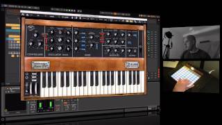 Video thumbnail for Ableton Live Push and an Arturia Minimoog V Original Jam - Soulful Deep House by Music Production Tutorials with Danny J Lewis