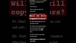 Will AI replace copywriters? | Will AI #chatgpt #emailcopywriting #emailmarketer #content