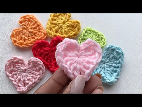 Easy Crochet Hearts~ For ABSOLUTE BEGINNERS
