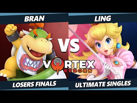 Vortex Legends 10 Losers Finals - bran (Bowser Jr) Vs. Ling (Peach) SSBU Ultimate Tournament