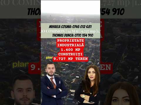 VIDEO | 14 Mai | Hale + Cladiri administrative | Teren intravilan - 9.727 mp | Productie, Sediu firma, Depozitare — Video