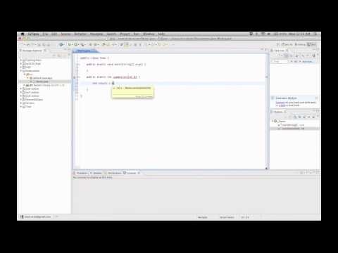 Creating A Simple Program In Java Using Eclipse Indigo