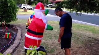 preview picture of video 'Christmas 2013, my brother & nephew setting up their Christmas display at their house in South Aust.'