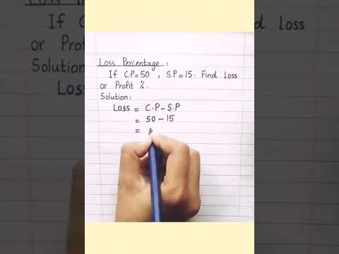 Loss Percentage #shorts