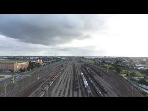 Tottenham Railway Yard, Melbourne, travelling west
