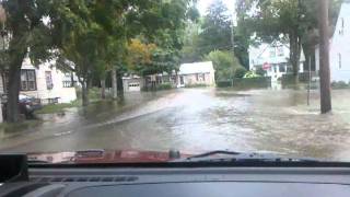 preview picture of video 'Hurricane Irene. Bloomingdale NJ. wicked flooding'