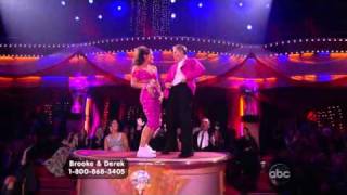 Brooke Burke &amp; Derek Hough dancing Freestyle