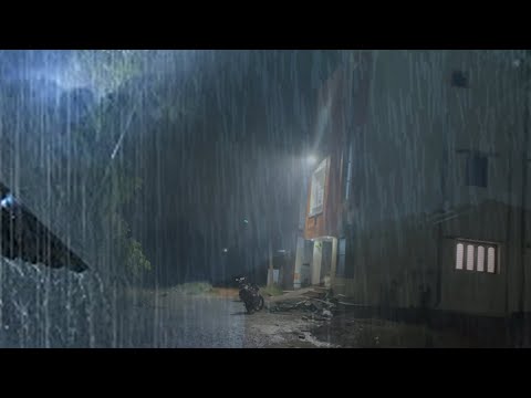 🎧 Soothing Gentle Spring Rain in the Old Park at Night - 10 Hours for Relaxation and Sleep