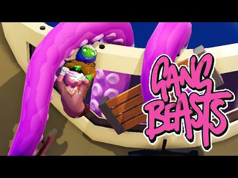 GANG BEASTS - He's a Super Friendly Octopus [Melee] - Xbox One Gameplay