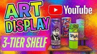 Art Booth Setup, 3 tier display shelves || Unboxing & Setup