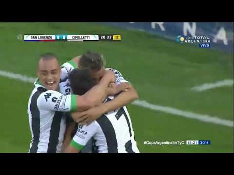 Gol de Piñero Da Silva. San Lorenzo-Cipolletti