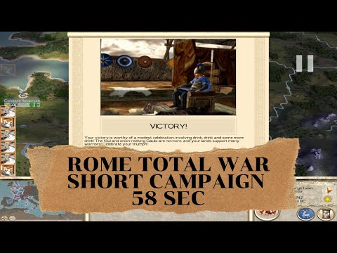 Rome: Total war Speedrun || Short Campaign in 58 seconds