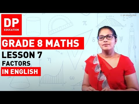 Lesson 7 Factors Maths Session For Grade 08
