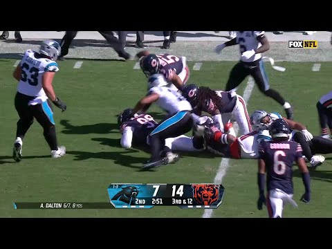 [Highlight] Jaquan Brisker brutal hit stick to cause the fumble for the Bears!