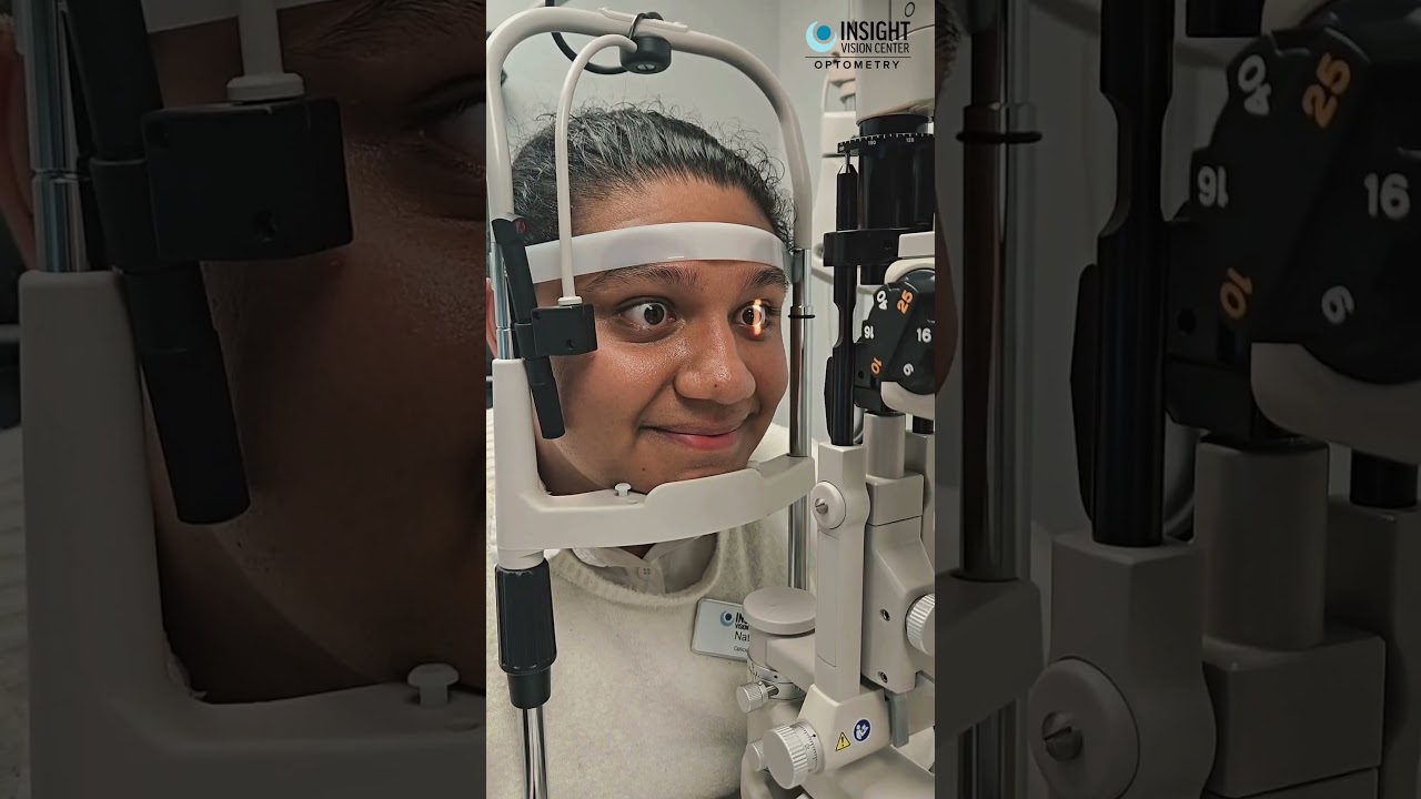 The Eye Exam Stare Down #eyecare #optometryhumor #prolongedeyecontact