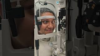 The Eye Exam Stare Down #eyecare #optometryhumor #prolongedeyecontact