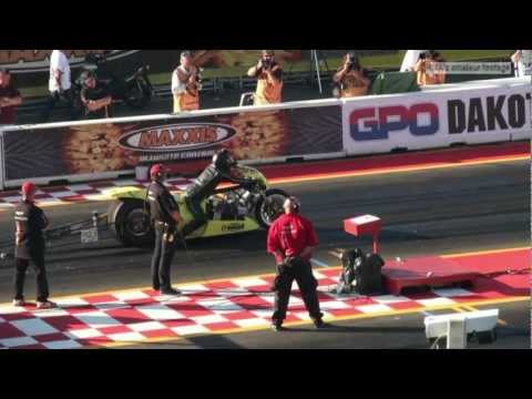 Drag Racing 2011 - Peter Svensson 5.964 seconds New European Top Fuel Bike Record - NitrOlympX