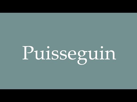 How to Pronounce ''Puisseguin'' Correctly in French
