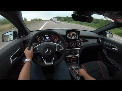 MERCEDES-BENZ CLA 45 AMG SHOOTING BRAKE AUTOBAHN POV