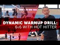 Dynamic warmup drill  6v6 with hot hitter  1