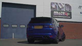 Video: Milltek Edelstahl Duplex Sportauspuff inkl. Klappensteuerung Ranger Rover Sport 5.0 SVR (Typ L494)