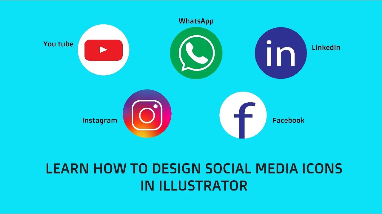 Learn how to design social media icons in illustrator cc 2019