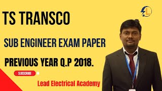 ts transco sub engineer 2018 previous paper solution