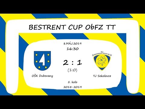 OŠK Dubovany (2:1) TJ Sokolovce (2019/05/08) - BESTRENT CUP ObFZ Trnava - Highlights