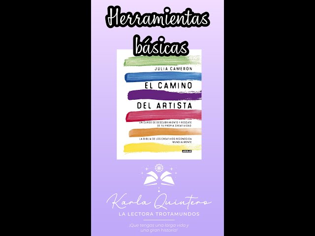 Vídeo relacionado con El camino del artista. Kit de herramientas: El cuaderno de trabajo con todos los ejercicios del método (Inspiración)