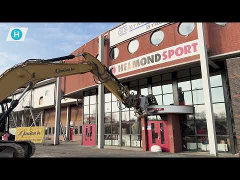 Sloop oud Helmond Sport stadion is begonnen | Helmond