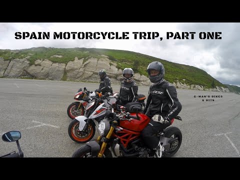 SPAIN 2018 MOTORCYCLE TRIP PART 1, Featuring - Ducati, KTM, Aprilia, BMW & Honda