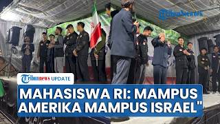 Orasi di Depan Rakyat Iran, Mahasiswa Indonesia Sampaikan Dukungan & Teriak 'Mampus Amerika-Israel'