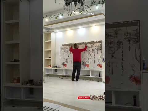 tv cabinet Installation |step by step ideas | tv showcase design #tvunit