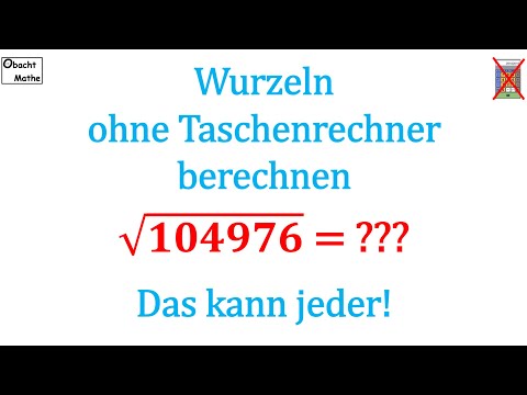 Wurzel ohne Taschenrechner berechnen | So kannst du JEDE Wurzel berechnen | ganz einfach|ObachtMathe