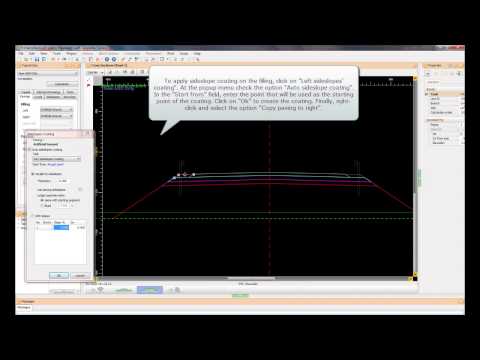 Typical cross section - Sideslope coating