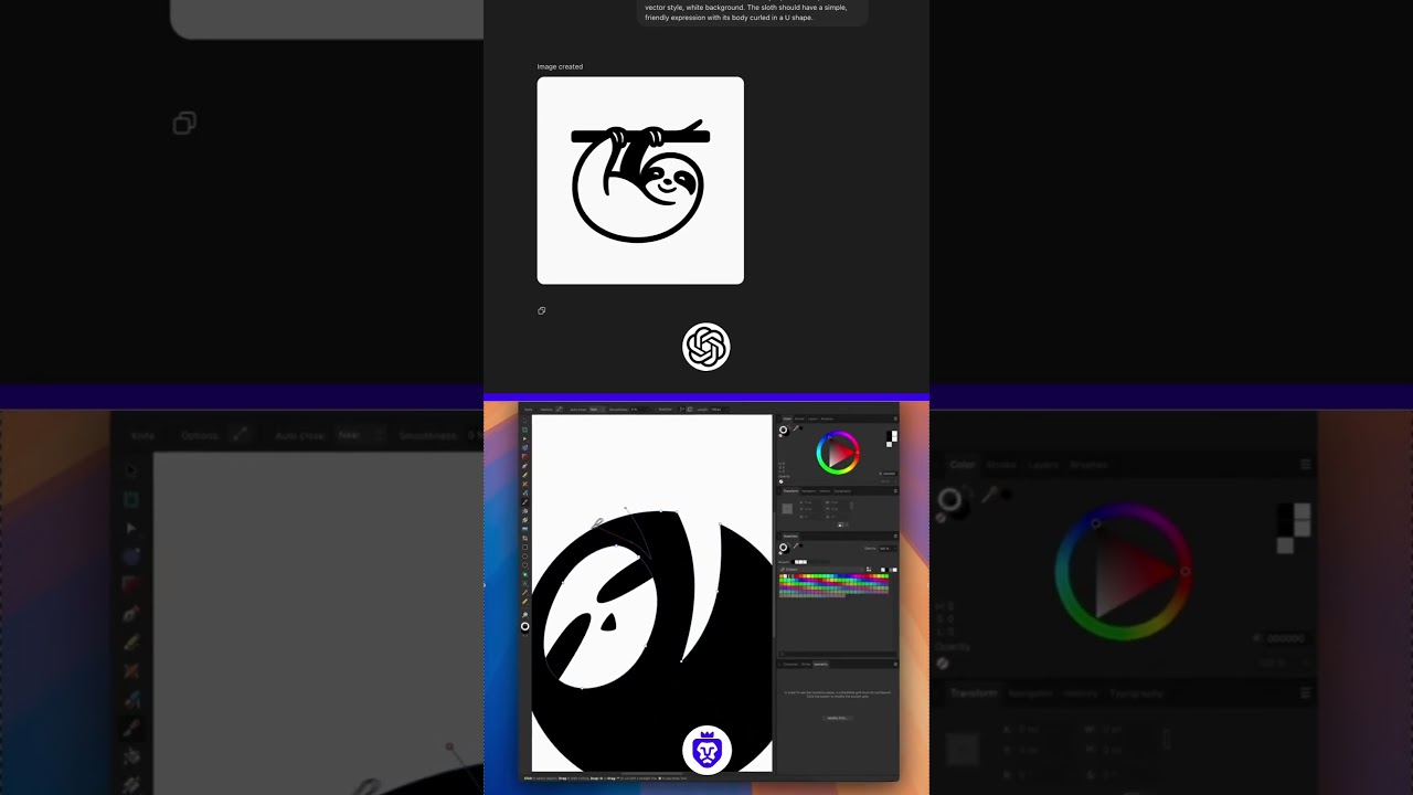ChatGPt Vs Logo Designer Round 2 | AI Design | Handmade #chatgpt #aiart #logo