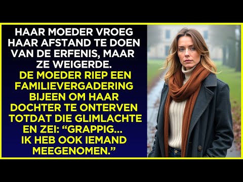 Haar moeder wilde haar onterven, maar iedereen schrok van wie achter haar stond...