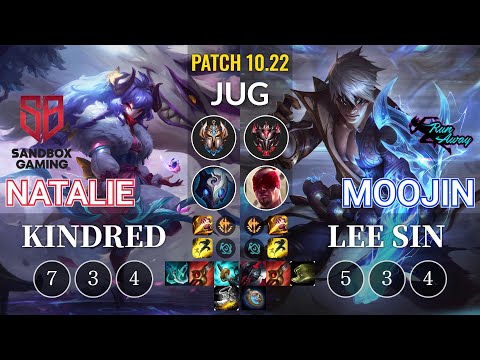 SB Natalie Kindred vs RNW Moojin Lee Sin Jungle - KR Patch 10.22