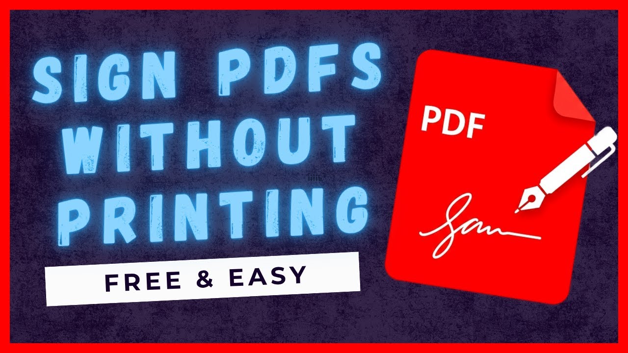 Sign Any PDF in Seconds - No Printer Required!