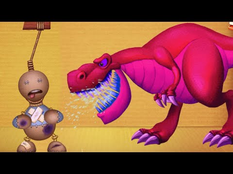 Gallows Machine vs Dinosaurs T-rex | Kick The Buddy