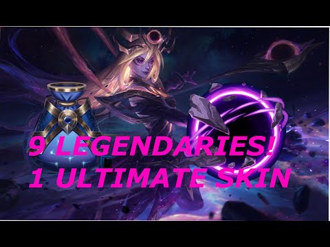1 ULTIMATE AND 9 LEGENDARY SKINS!!! GALAXIES ORB OPENING!!!