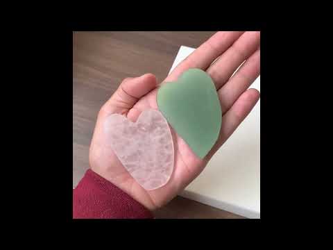 Natural Gemstone Gua Sha,Free Form Green Mica Gemstone